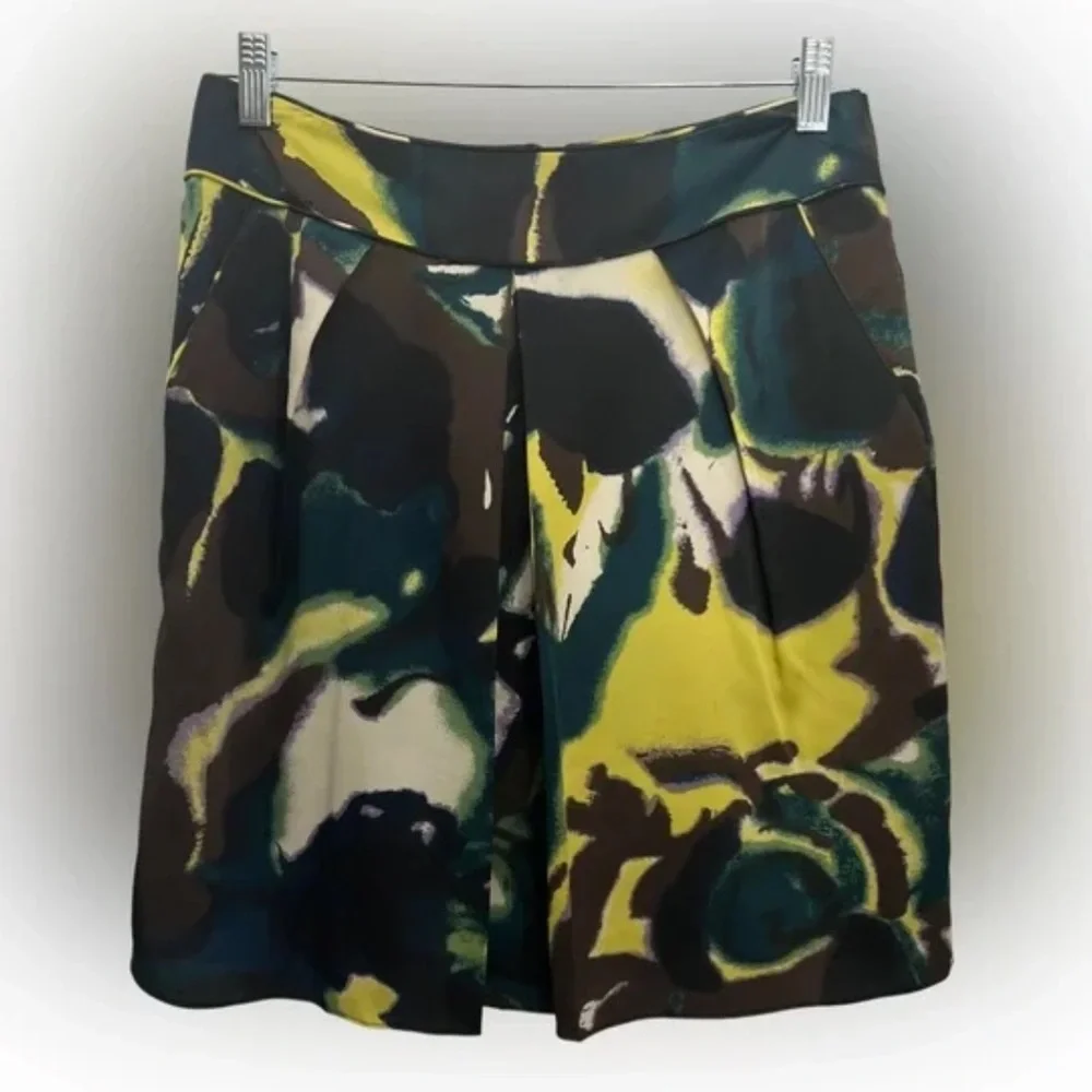 ❤️❤️ Calvin Klein - Front Pleat Abstract Skirt❤️❤️
